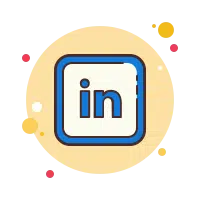 Icône lien LinkedIn – Agence Volt