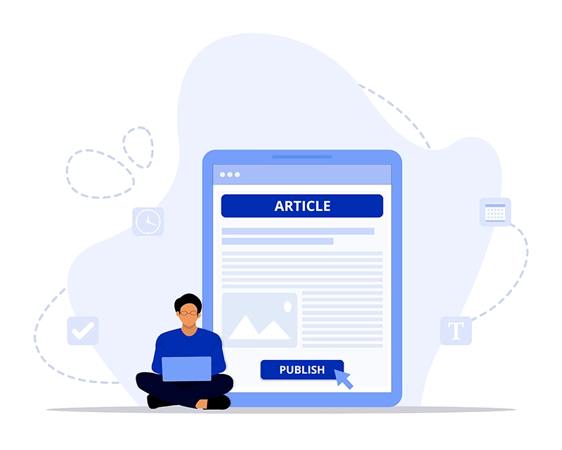 Rédaction d'articles de blog optimisés SEO pour valoriser l'expertise d'un artisan.