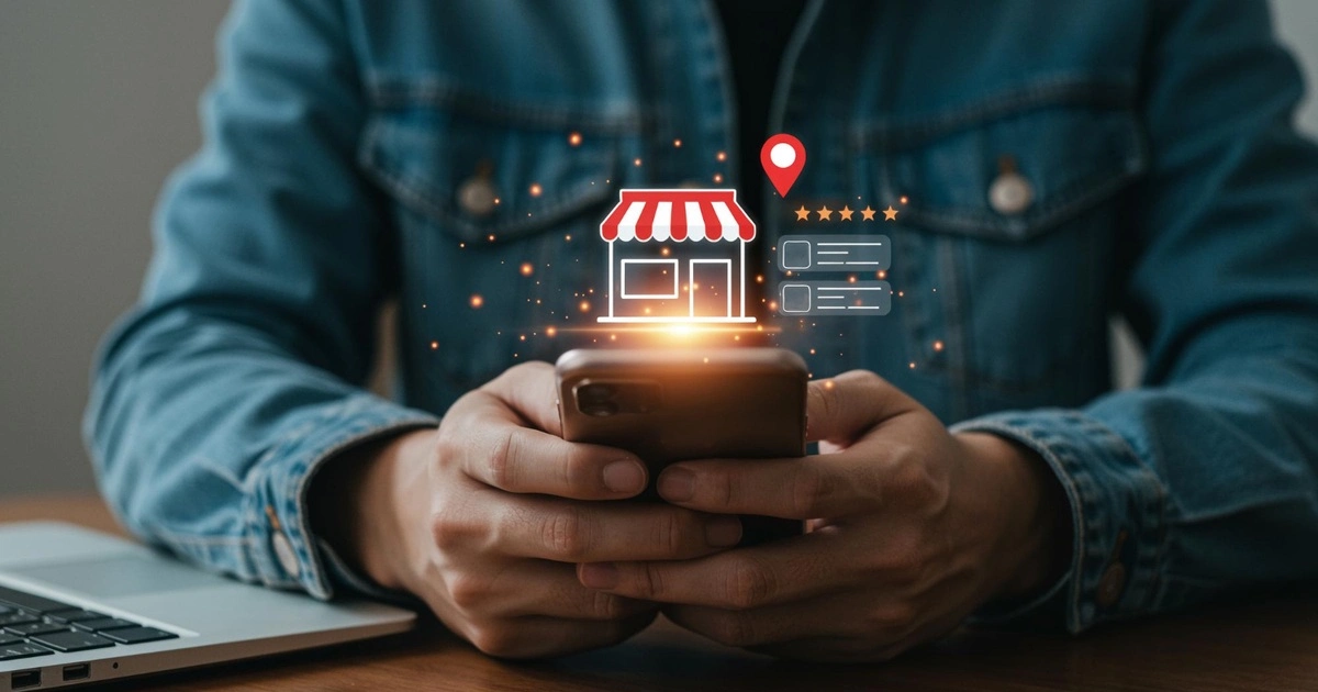 Fanny Gérard de l'Agence Volt expliquant comment améliorer la visibilité locale sur internet pour un commerce de Nogent-le-Rotrou.