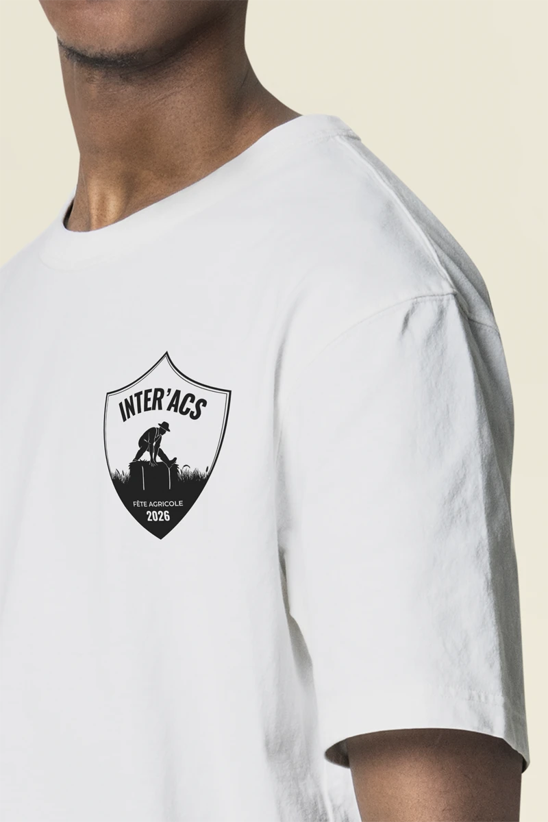 Emblème imprimé sur t-shirt pour comice agricole Châteaudun