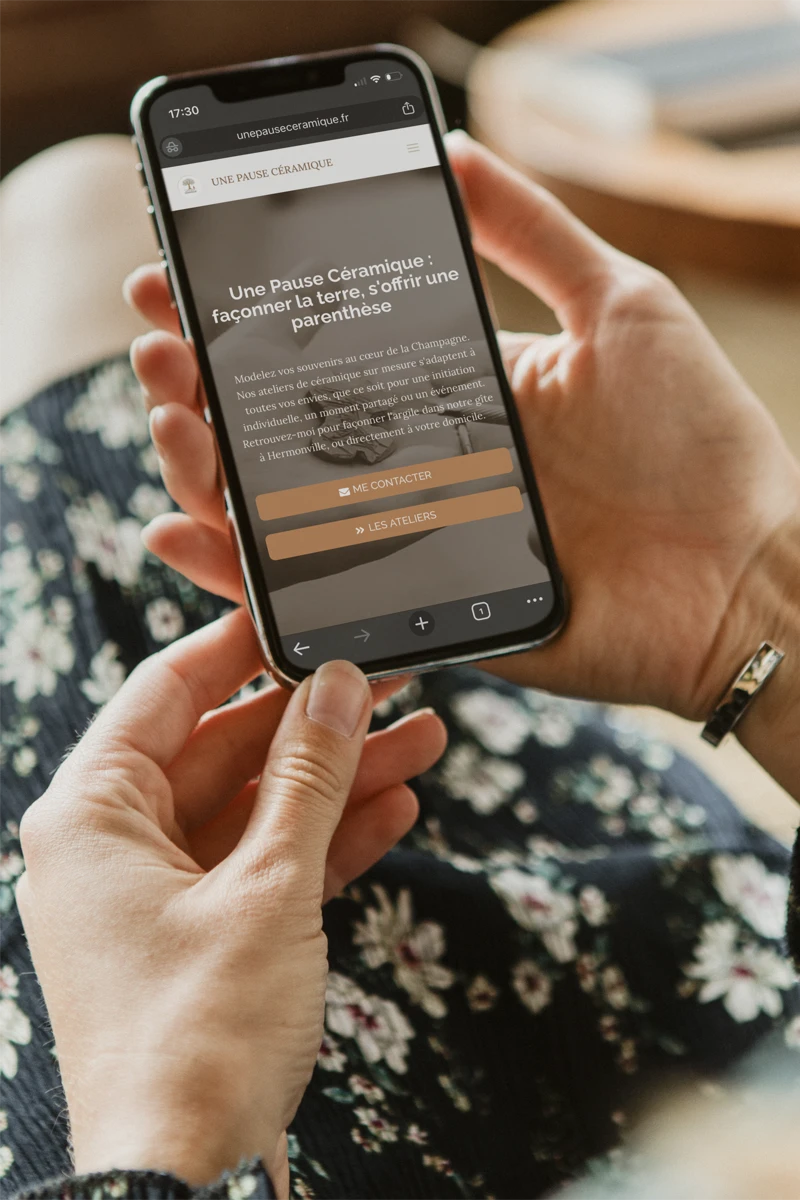 site vitrine mobile first artisan